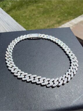 VVS MOISSANITE 6MM S925 CUBAN LINK BRACELET